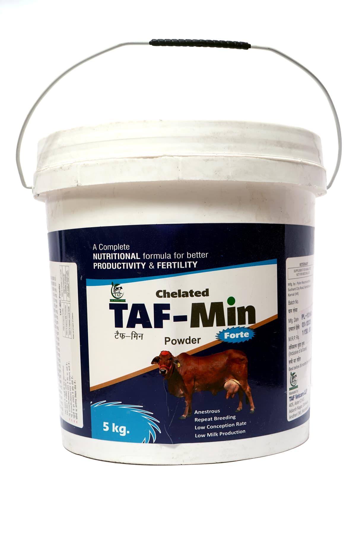 TAF Chelated Min – Chelated Mineral Mixture for Livestock Health & Productivity